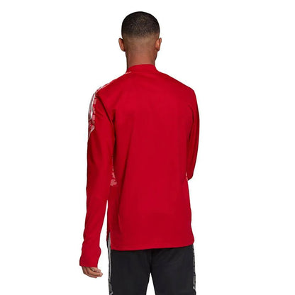 Red - Back - Adidas Mens Condivo 21 PrimeBlue Presentation Track Top