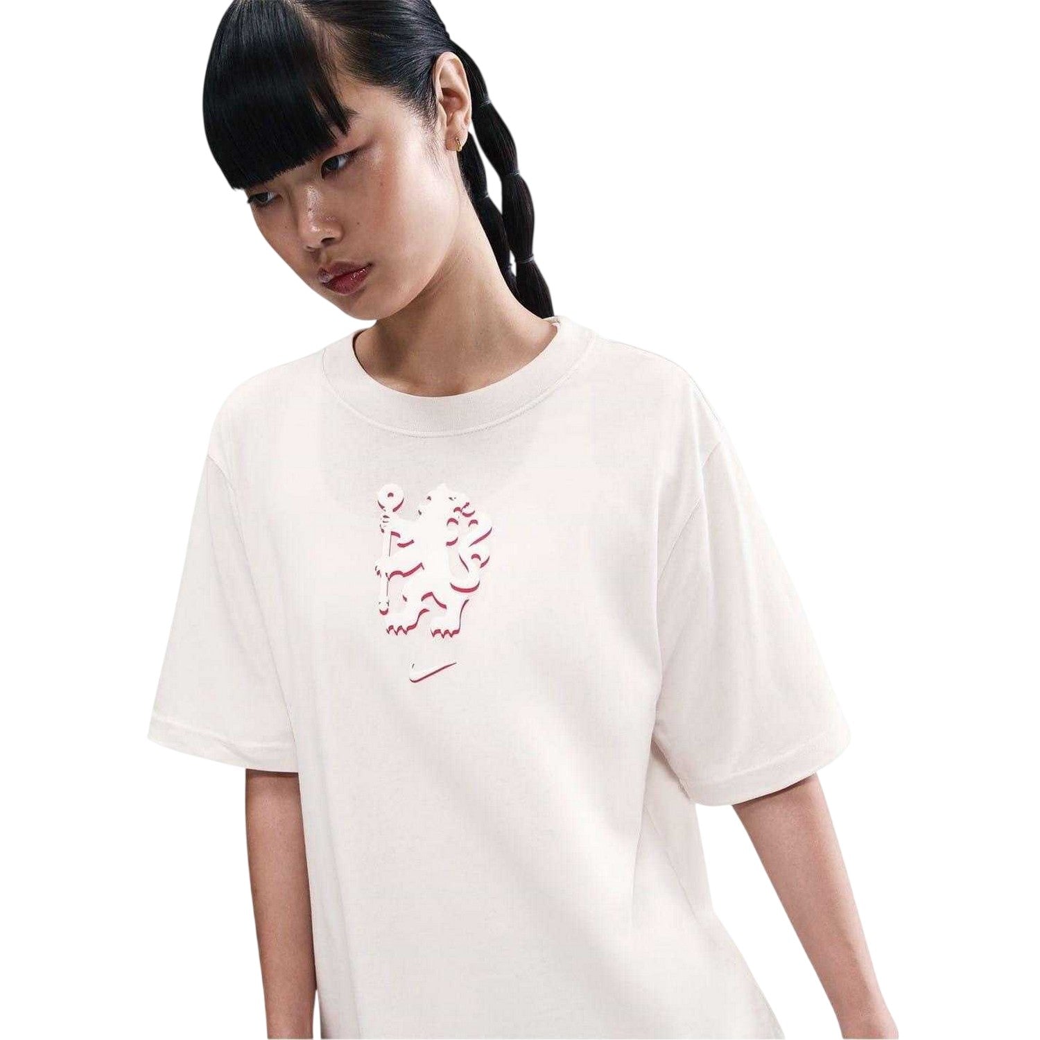Natural - Lifestyle - Nike Womens-Ladies Lion Chelsea FC T-Shirt