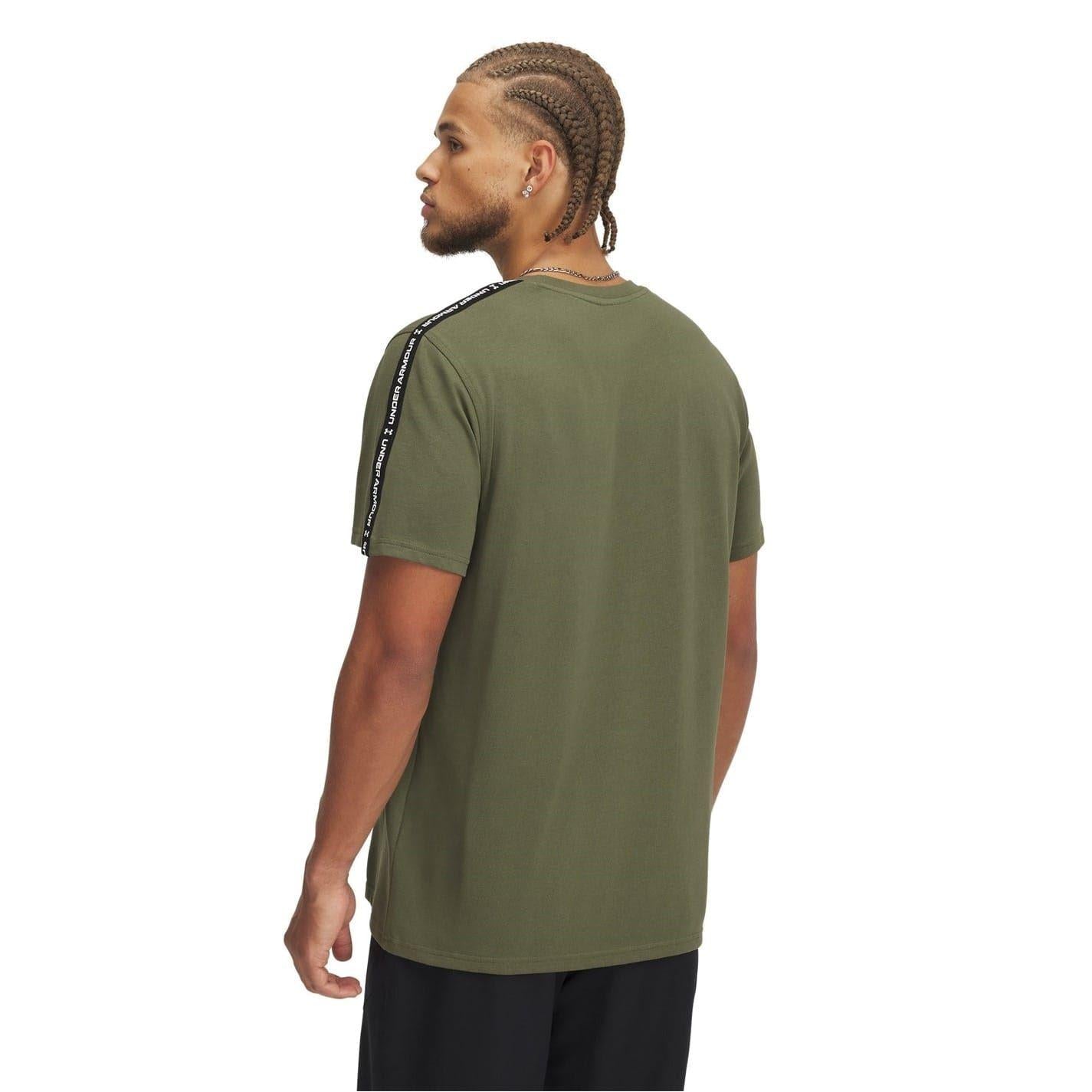 Marine OD Green - Back - Under Armour Mens Icon Crew Neck Regular T-Shirt