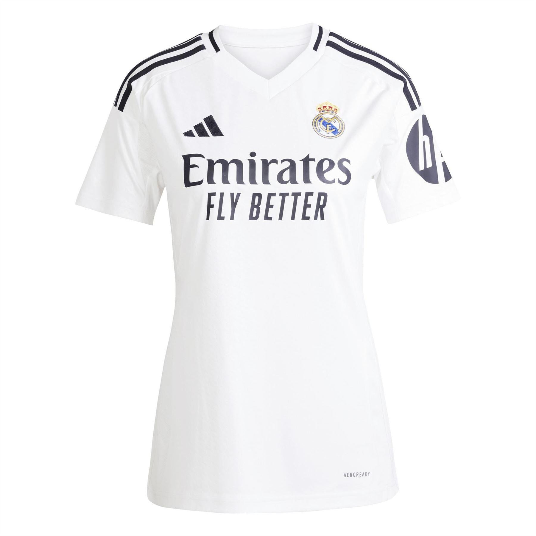 White - Front - Adidas Womens-Ladies 24-25 Real Madrid CF Home Jersey