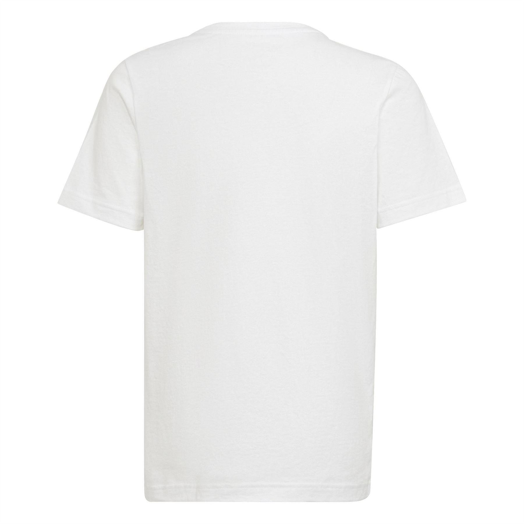 White - Back - Adidas Childrens-Kids Winners Real Madrid CF T-Shirt