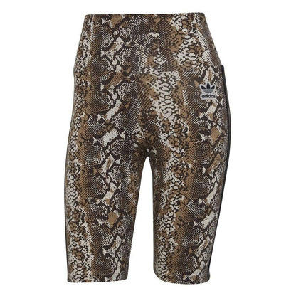 White Snake - Front - Adidas Womens-Ladies Originals Snake Print Cycling Shorts