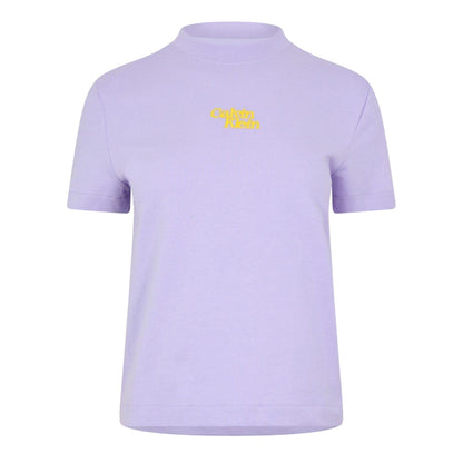Lavender - Front - Calvin Klein Womens-Ladies Regular T-Shirt