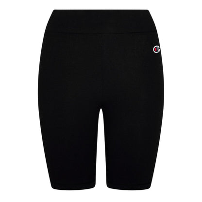 Black - Front - Champion Womens-Ladies Slim Athletic Shorts
