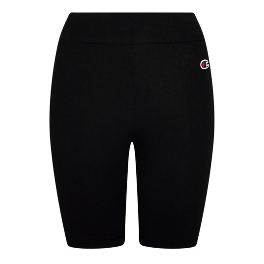 Black - Front - Champion Womens-Ladies Slim Athletic Shorts