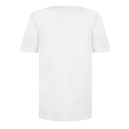 White - Back - Boss Mens Taut Minimalist Logo T-Shirt