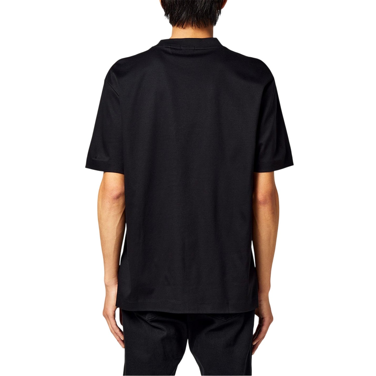 Black - Back - Boss Mens Taut Minimalist Logo T-Shirt