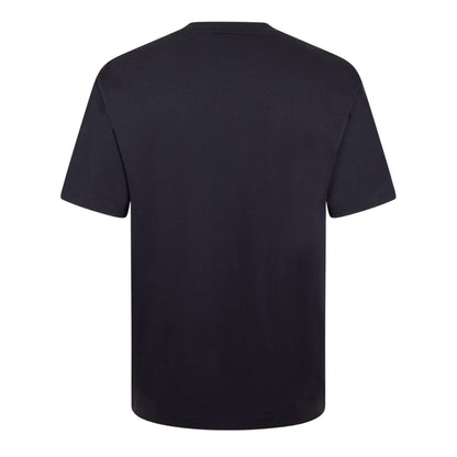Dark Blue - Back - Boss Mens Taut Minimalist Logo T-Shirt