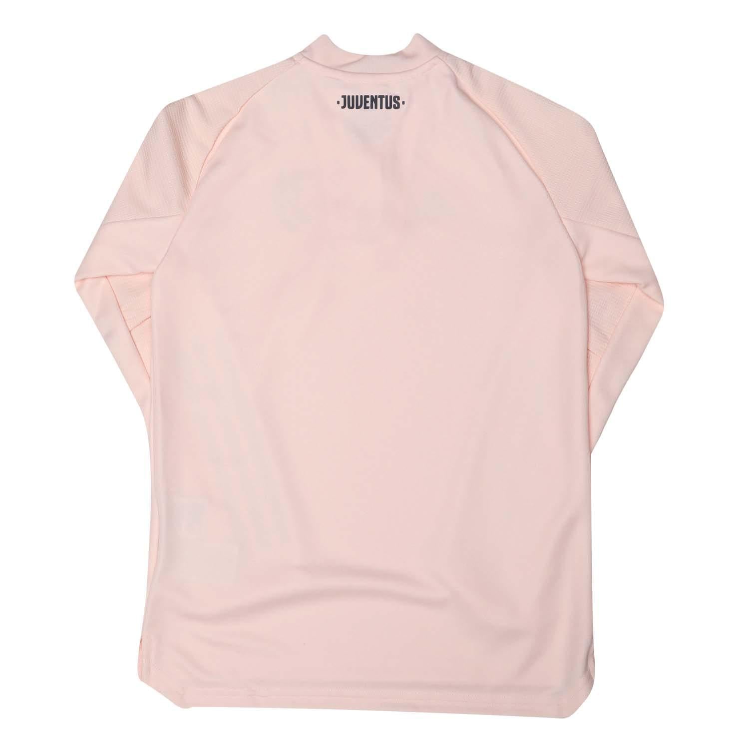 Pink - Back - Adidas Childrens-Kids 2020-21 Juventus FC Quarter Zip Training Top