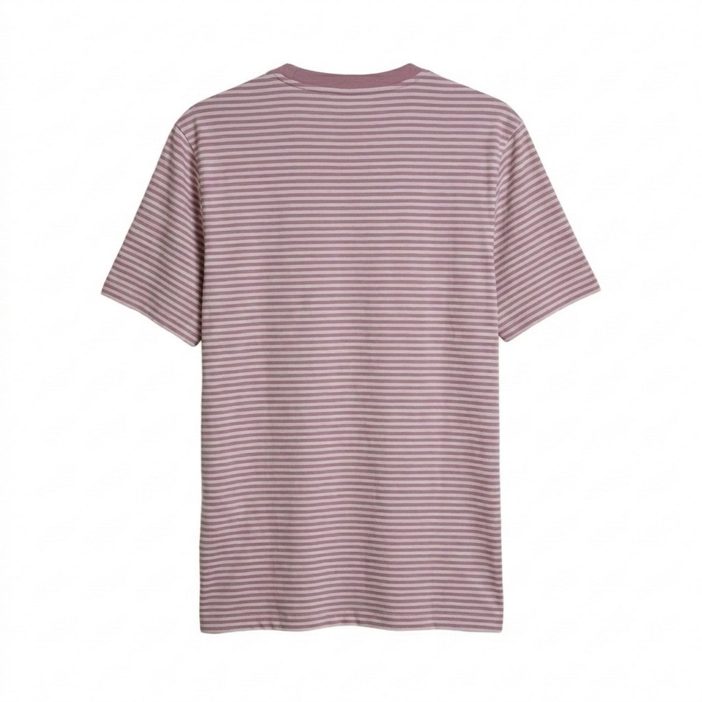 Dark Pink - Back - Farah Mens Striped Logo Short-Sleeved T-Shirt