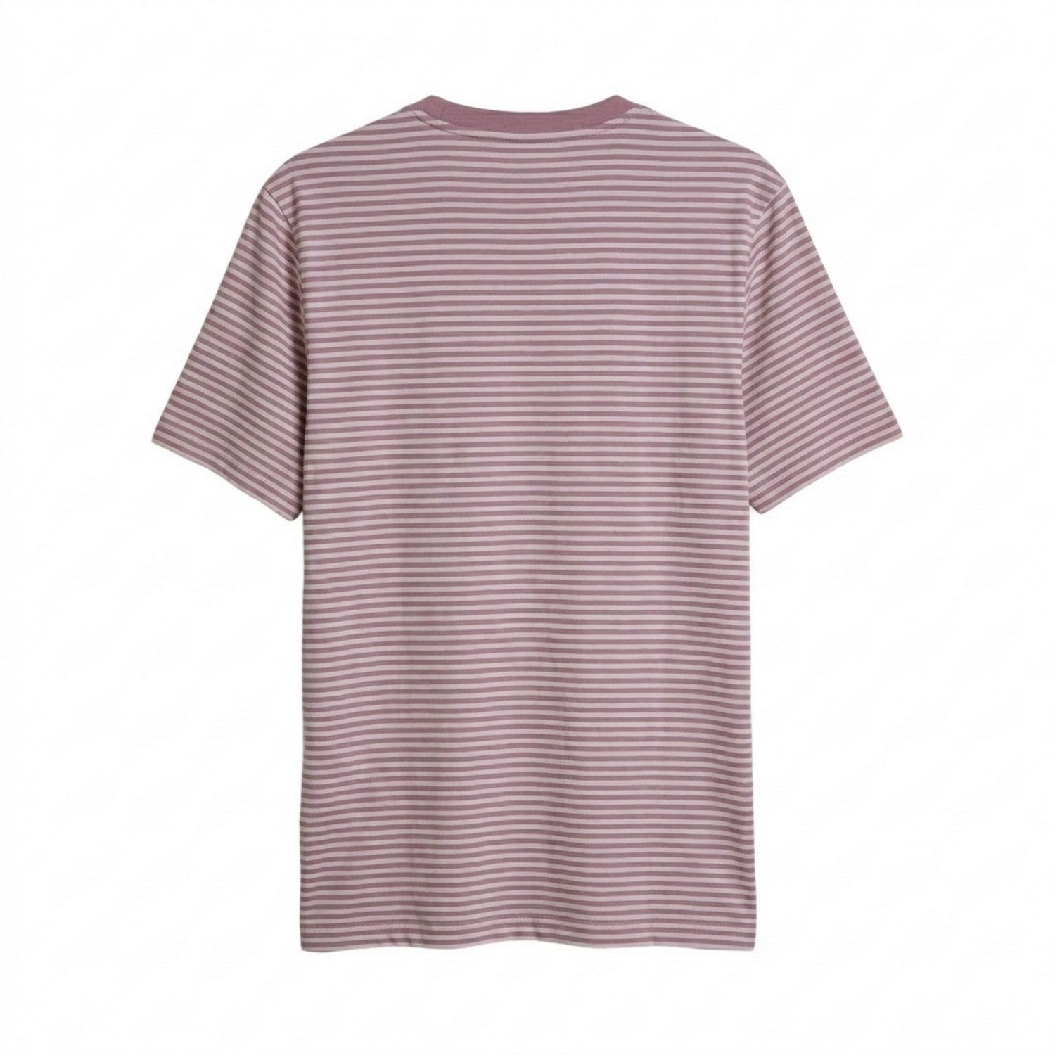 Dark Pink - Back - Farah Mens Striped Logo Short-Sleeved T-Shirt