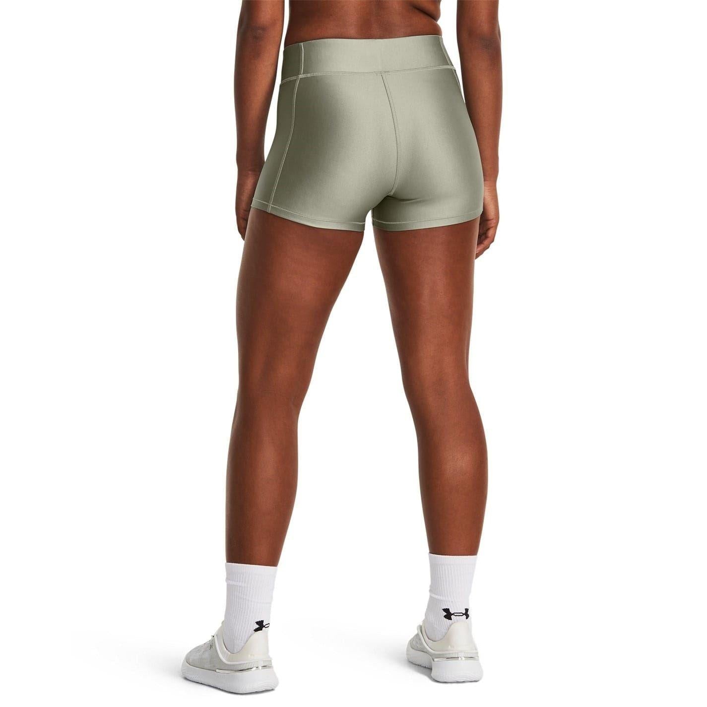 Green - Back - Under Armour Womens-Ladies HeatGear Shorts