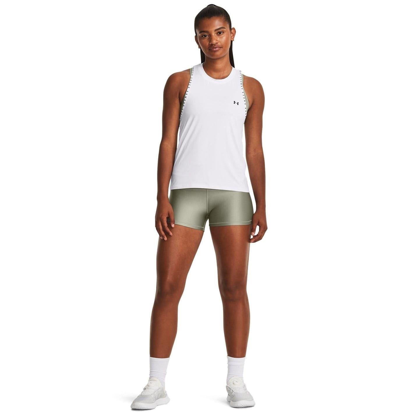 Green - Lifestyle - Under Armour Womens-Ladies HeatGear Shorts