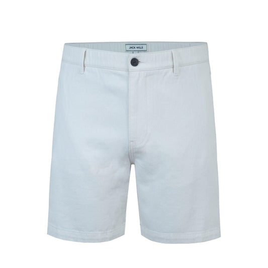 White - Front - Jack Wills Mens Logo Chino Shorts