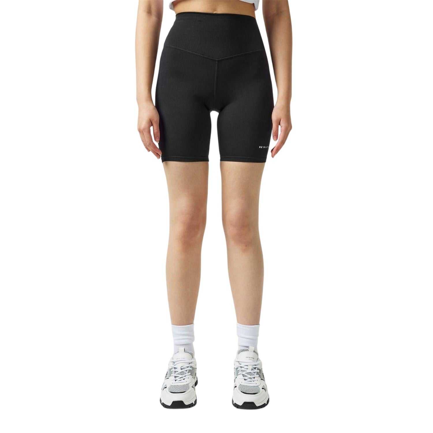 Black - Lifestyle - PE Nation Womens-Ladies Signature Cycling Shorts