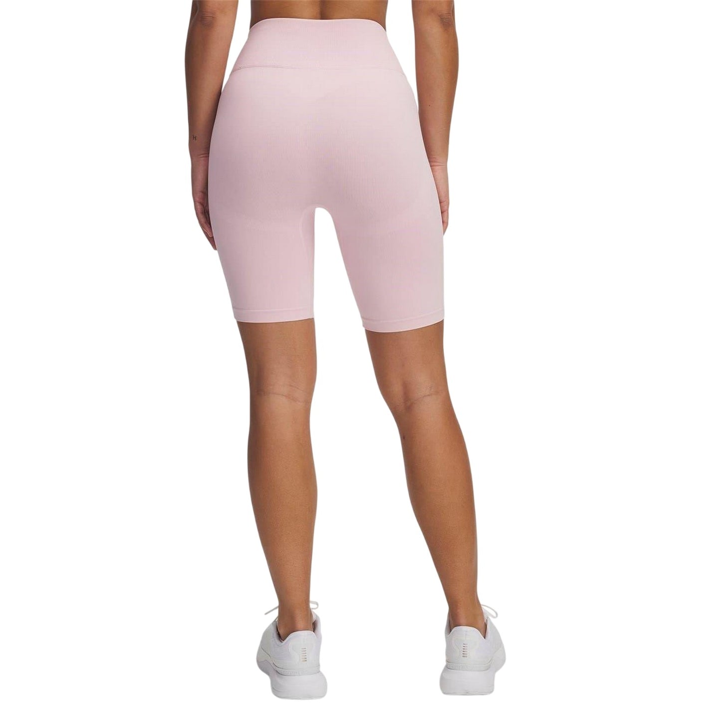 Pink - Back - Under Armour Womens-Ladies Vanish Seamless Running Shorts