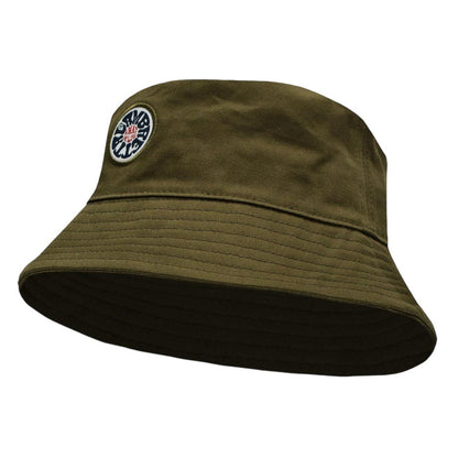 Khaki Green - Back - Lambretta Mens Festival Bucket Hat