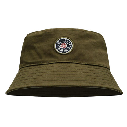 Khaki Green - Front - Lambretta Mens Festival Bucket Hat
