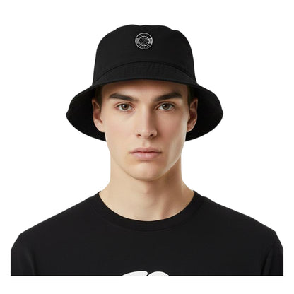 Black - Side - Pretty Green Mens Live Forever Bucket Hat