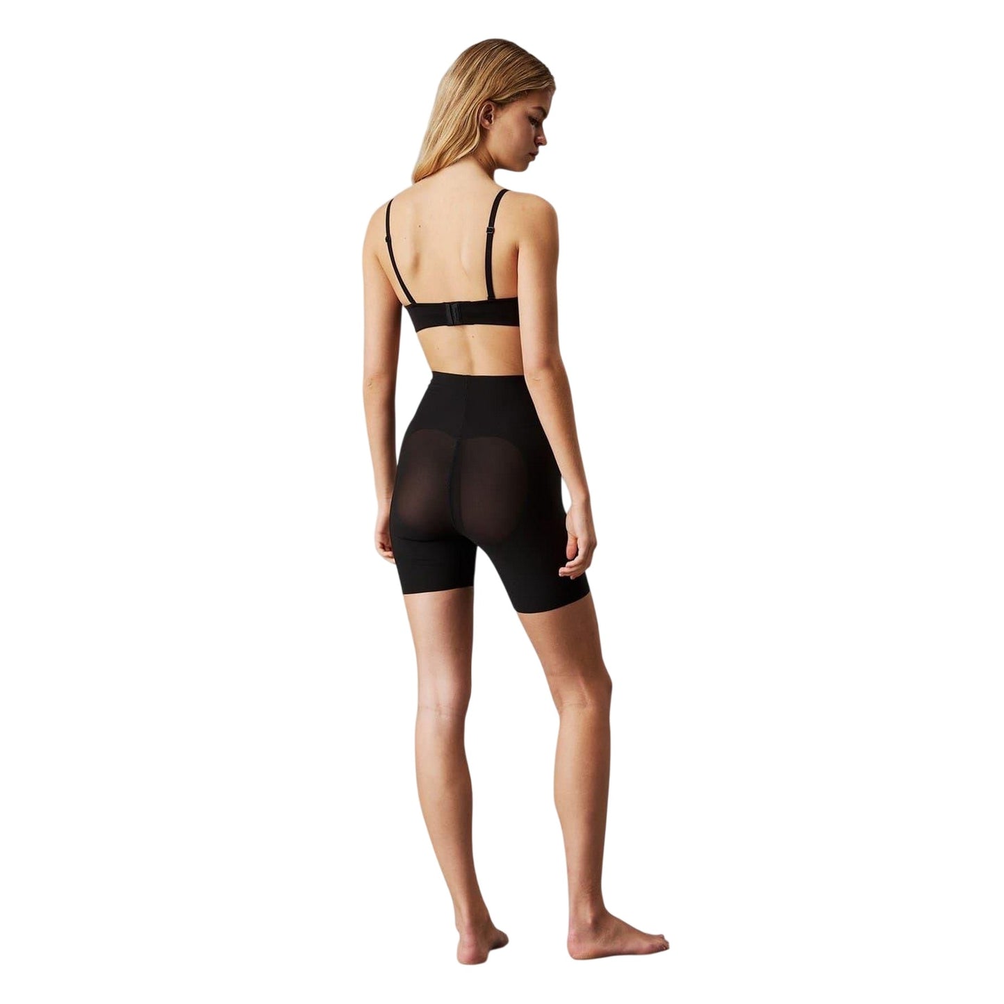 Black - Back - Calvin Klein Womens-Ladies Stay Put Shapewear Shorts