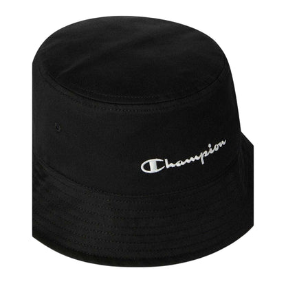 Black - Side - Champion Unisex Adult Cotton Blend Casual Bucket Hat