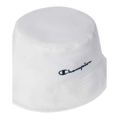 Egret White - Side - Champion Unisex Adult Cotton Blend Casual Bucket Hat
