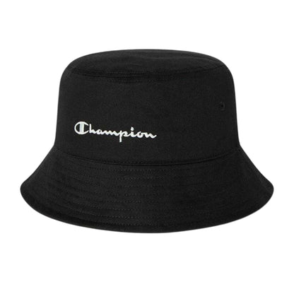 Black - Front - Champion Unisex Adult Cotton Blend Casual Bucket Hat