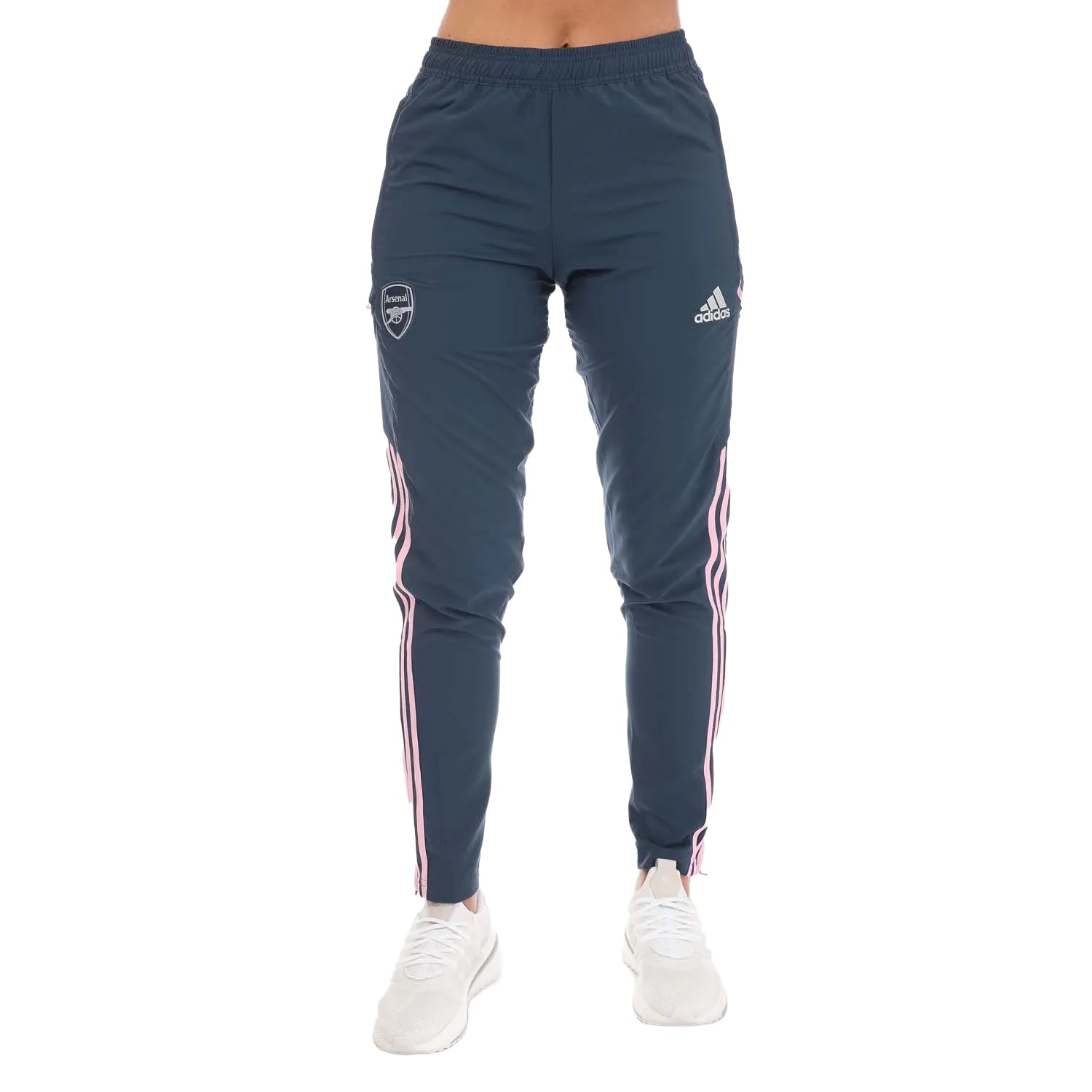 Navy - Front - Adidas Mens 2022-23 Arsenal FC Presentation Jogging Bottoms
