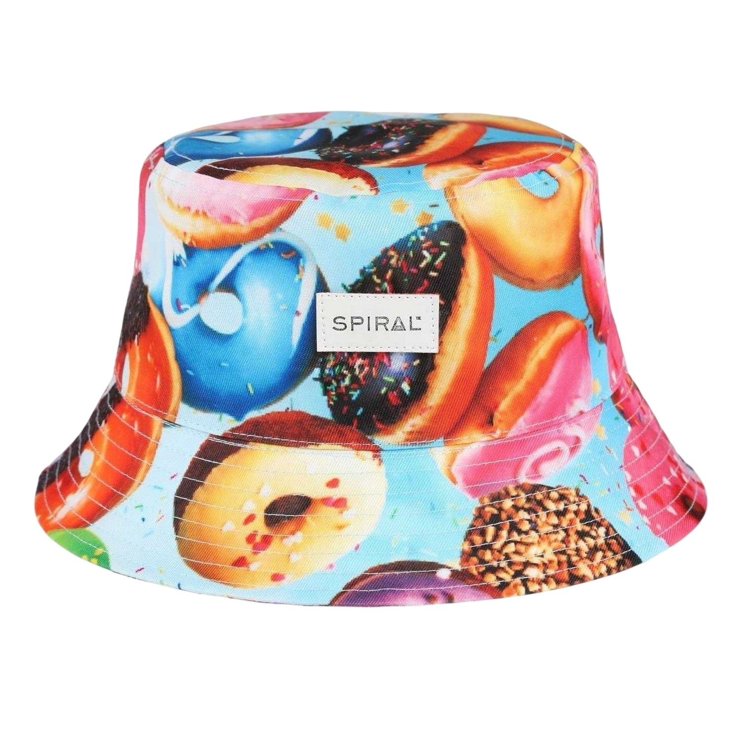 Sunflower-Floral Print - Front - Spiral Unisex Adult Donut Bucket Hat