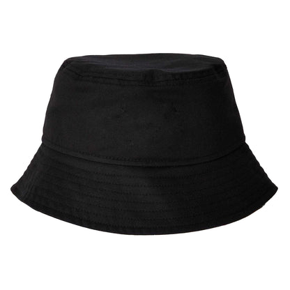 Black - Back - Boss Unisex Adult Embroidered Logo Cotton Golf Bucket Hat