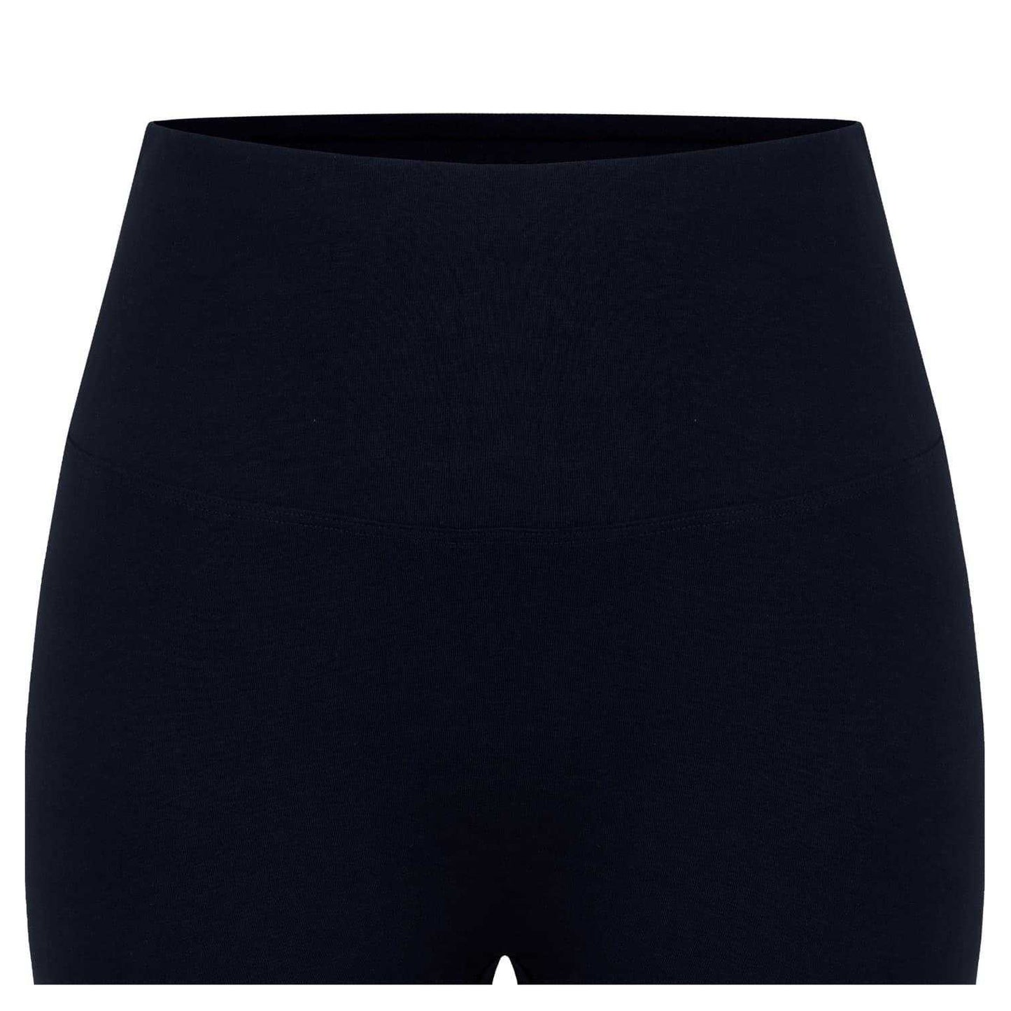 Black - Side - Miso Womens-Ladies High Waist Slim Cycling Shorts