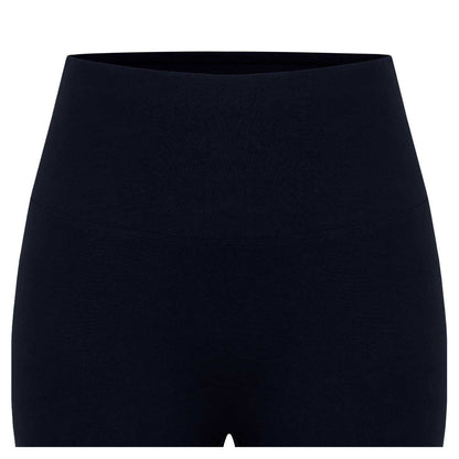 Black - Side - Miso Womens-Ladies High Waist Slim Cycling Shorts