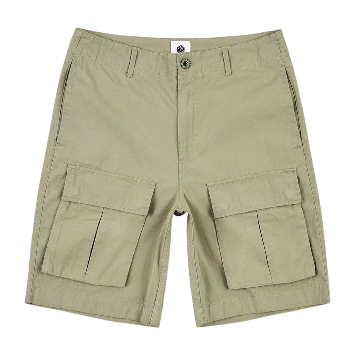 Green - Front - Pretty Green Mens Cotton Cargo Shorts