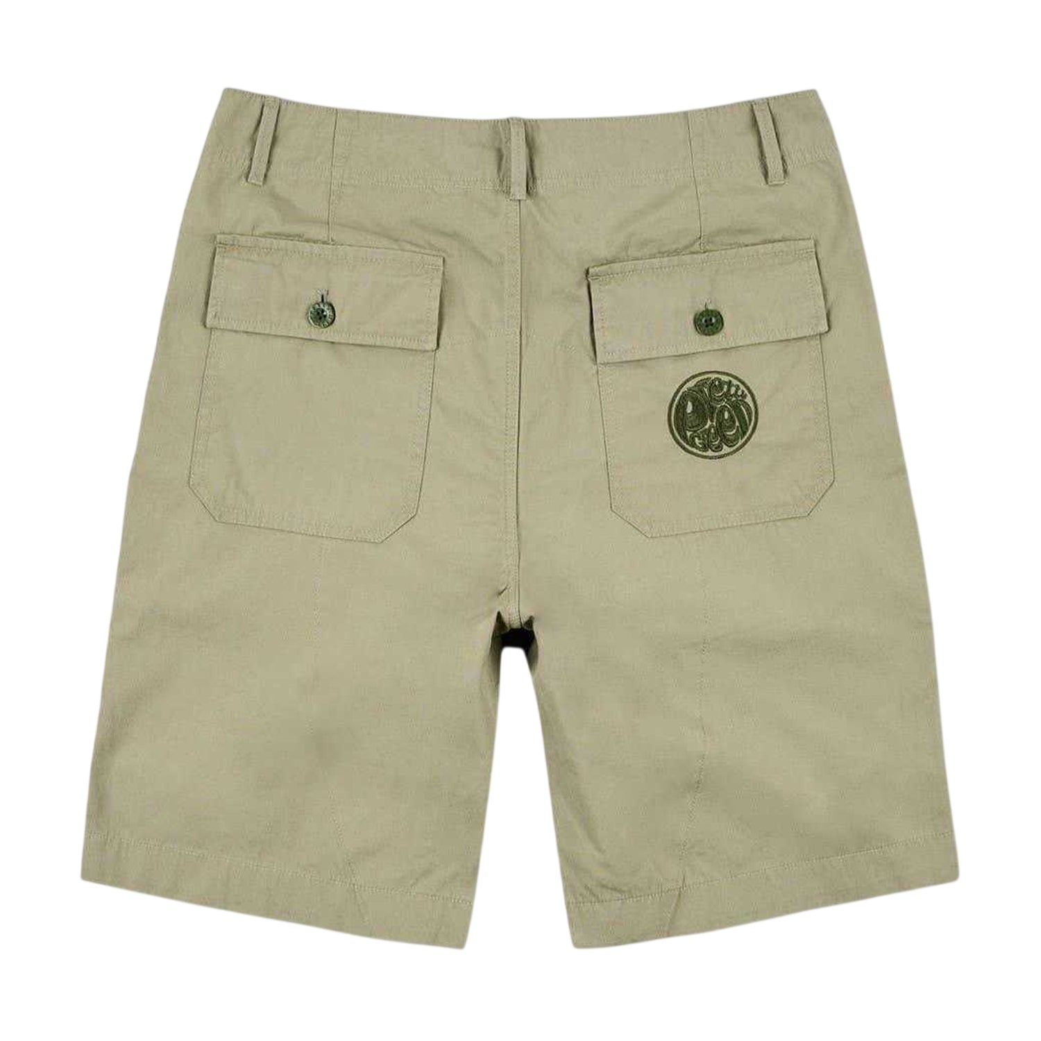 Green - Back - Pretty Green Mens Cotton Cargo Shorts