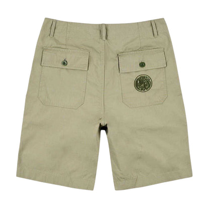 Green - Back - Pretty Green Mens Cotton Cargo Shorts