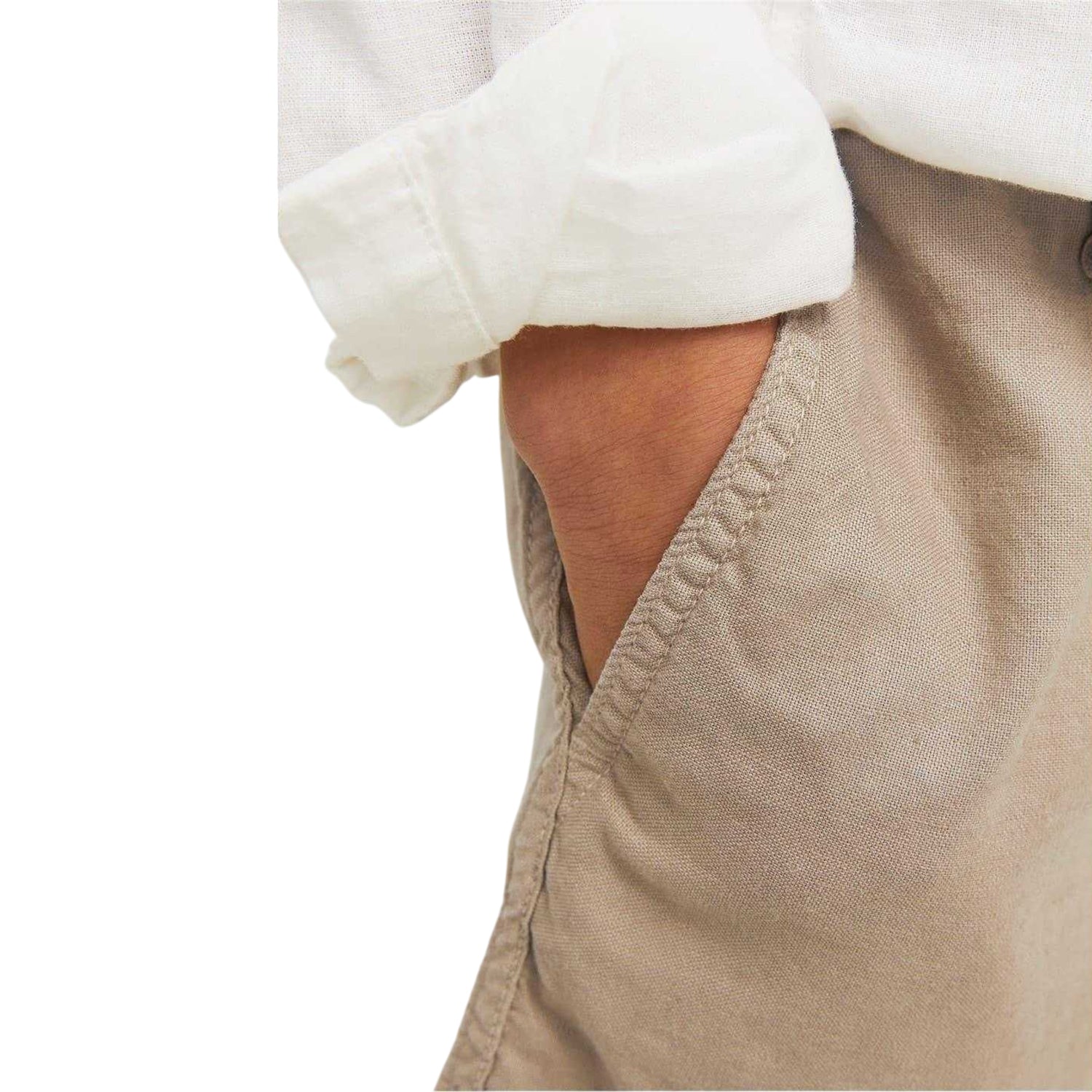 Crockery - Side - Jack And Jones Boys Linen Chino Shorts