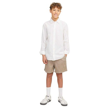 Crockery - Front - Jack And Jones Boys Linen Chino Shorts