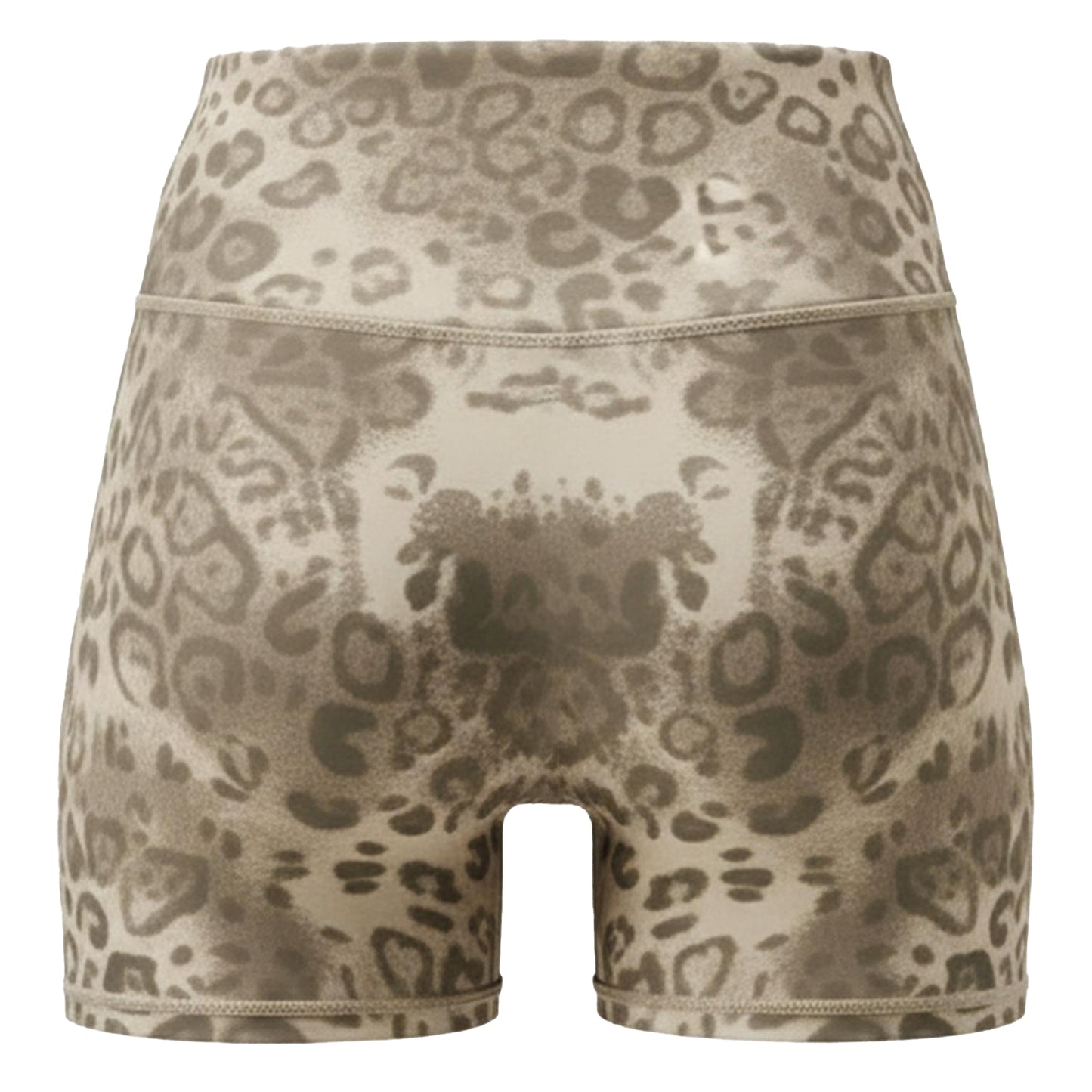 Leopard - Back - USA Pro Womens-Ladies Leopard Compression Cycling Shorts