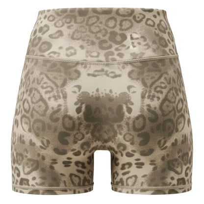 Leopard - Back - USA Pro Womens-Ladies Leopard Compression Cycling Shorts
