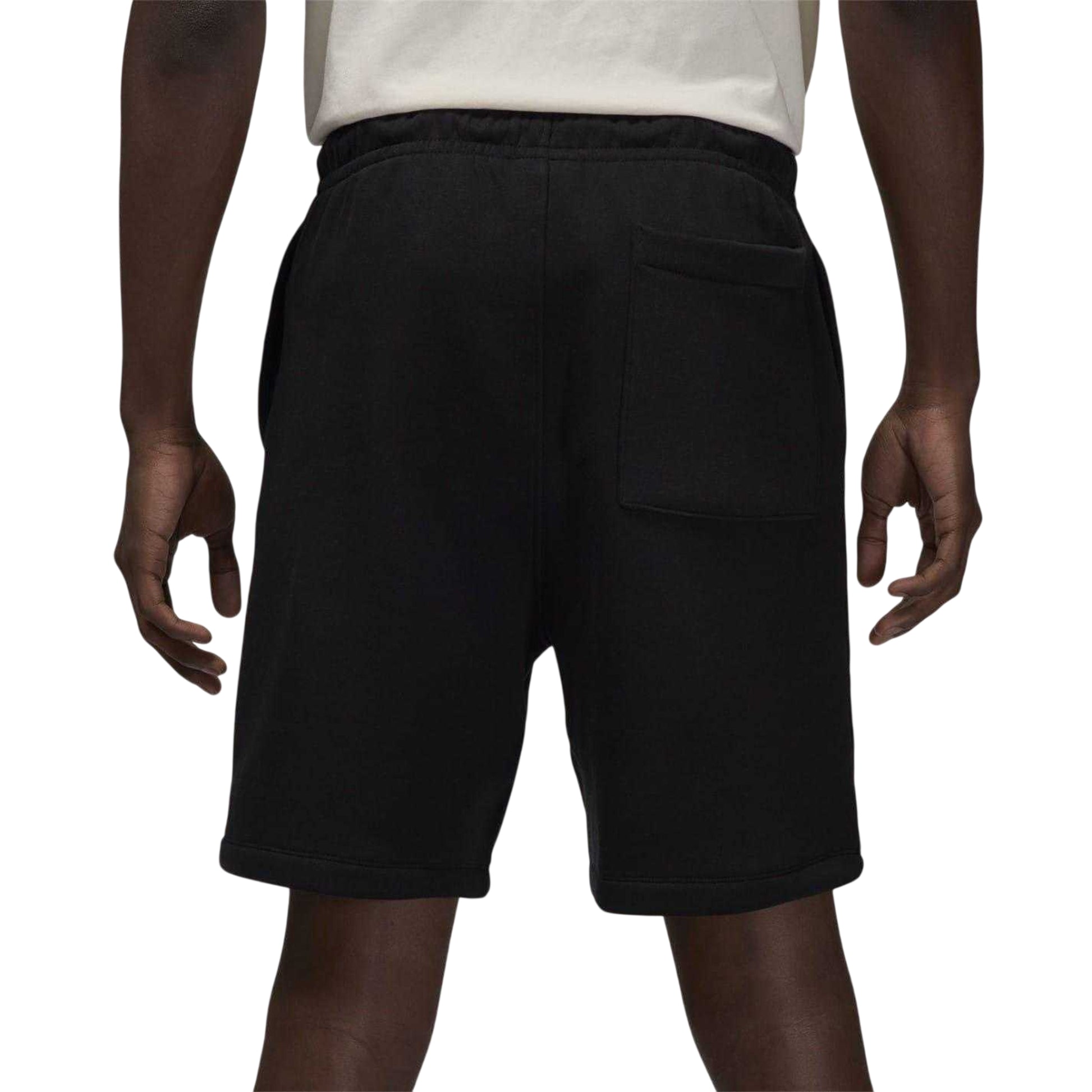 Black-White - Back - Nike Mens Air Jordan Fleece Sweat Shorts