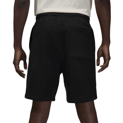 Black-White - Back - Nike Mens Air Jordan Fleece Sweat Shorts