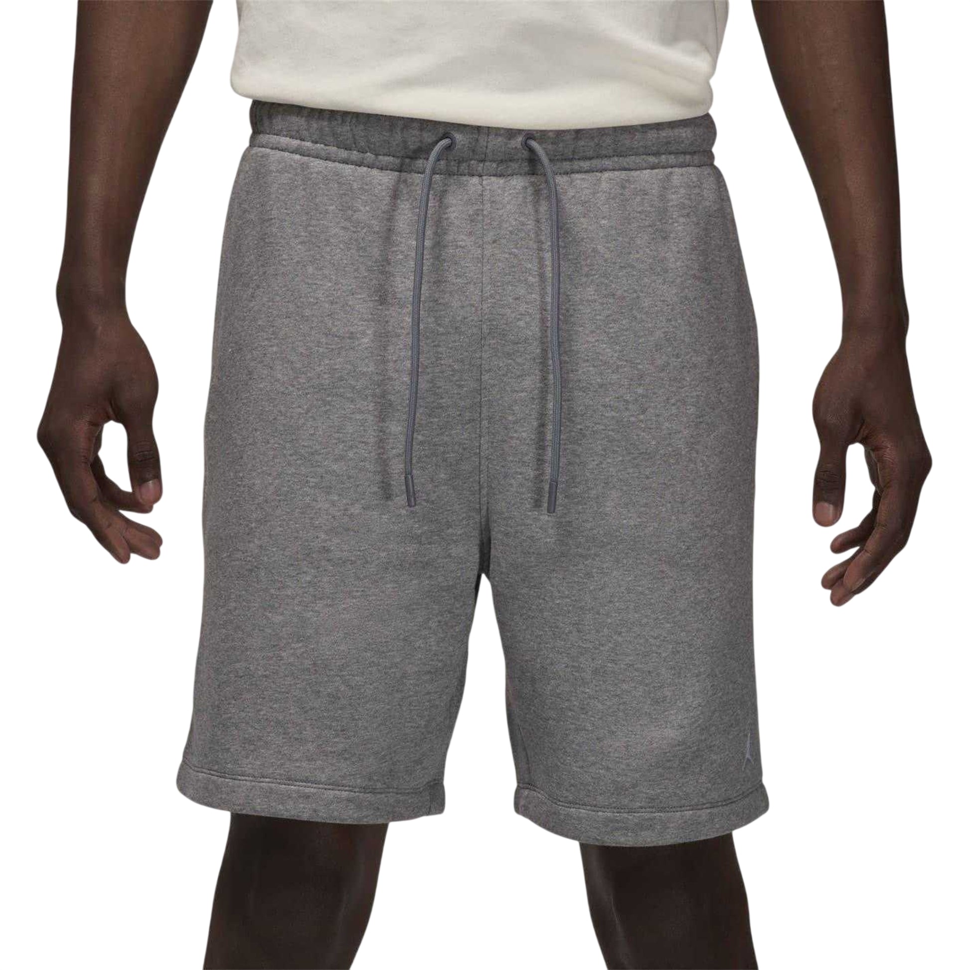 Carbon-White - Front - Nike Mens Air Jordan Fleece Sweat Shorts