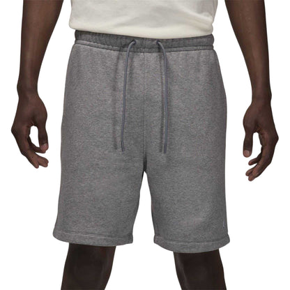 Carbon-White - Front - Nike Mens Air Jordan Fleece Sweat Shorts