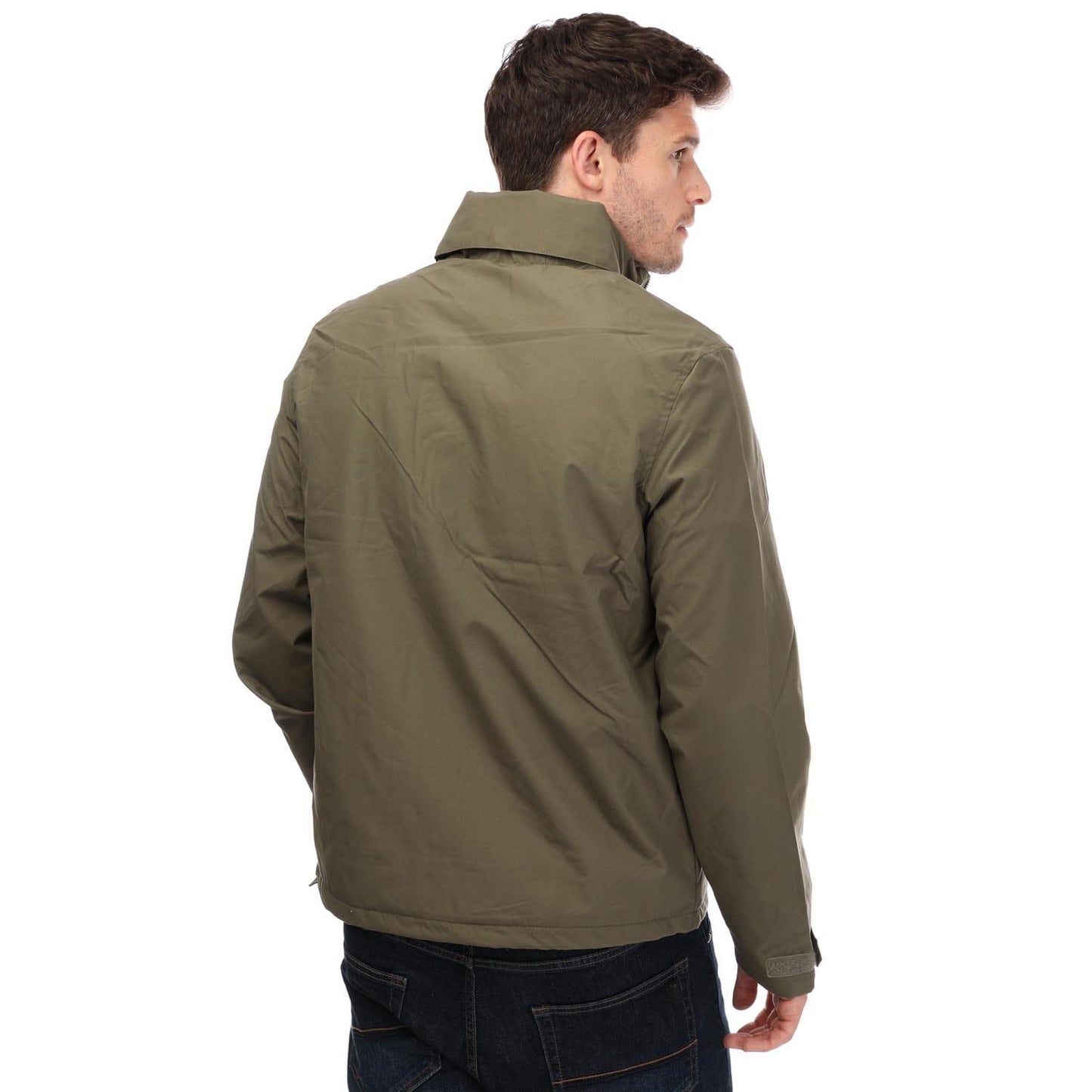 Green - Back - Farah Mens Surrey Hooded Jacket