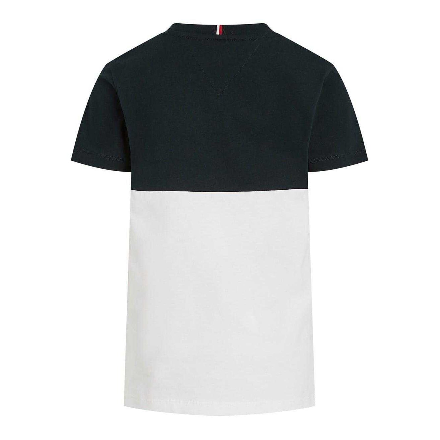 Heritage - Back - Tommy Hilfiger Childrens-Kids Colour Block T-Shirt & Shorts Set