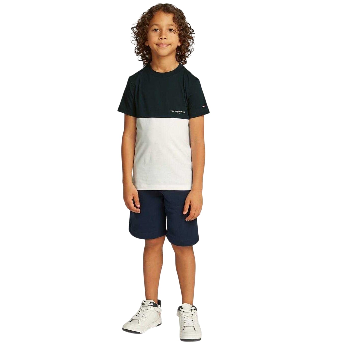 Heritage - Lifestyle - Tommy Hilfiger Childrens-Kids Colour Block T-Shirt & Shorts Set