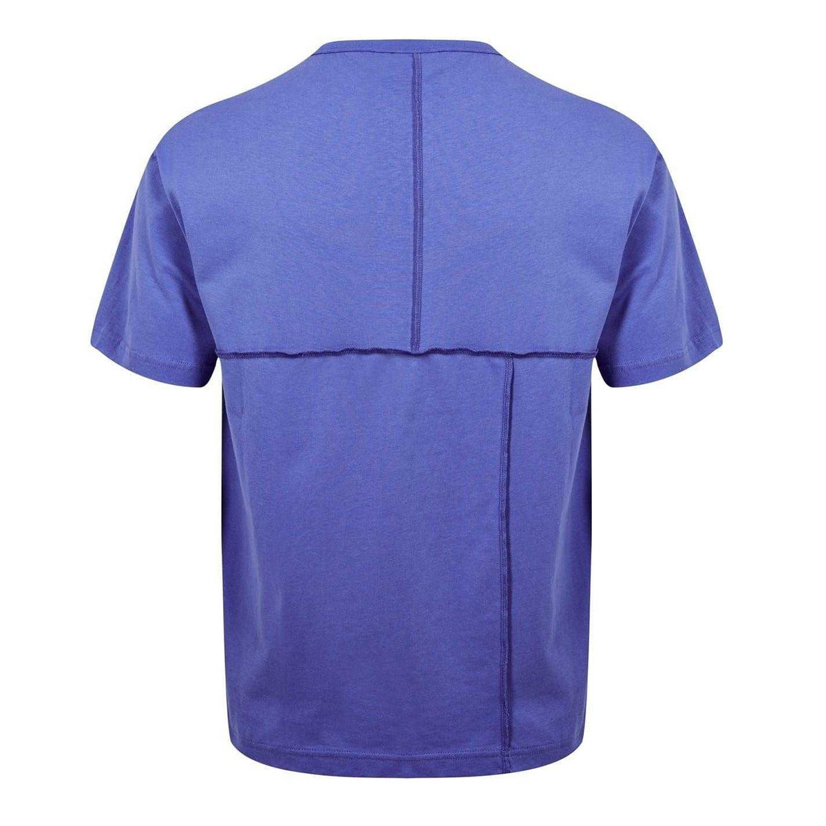 Iris Blue Marl - Back - Nicce Mens Merson Exposed Seams T-Shirt