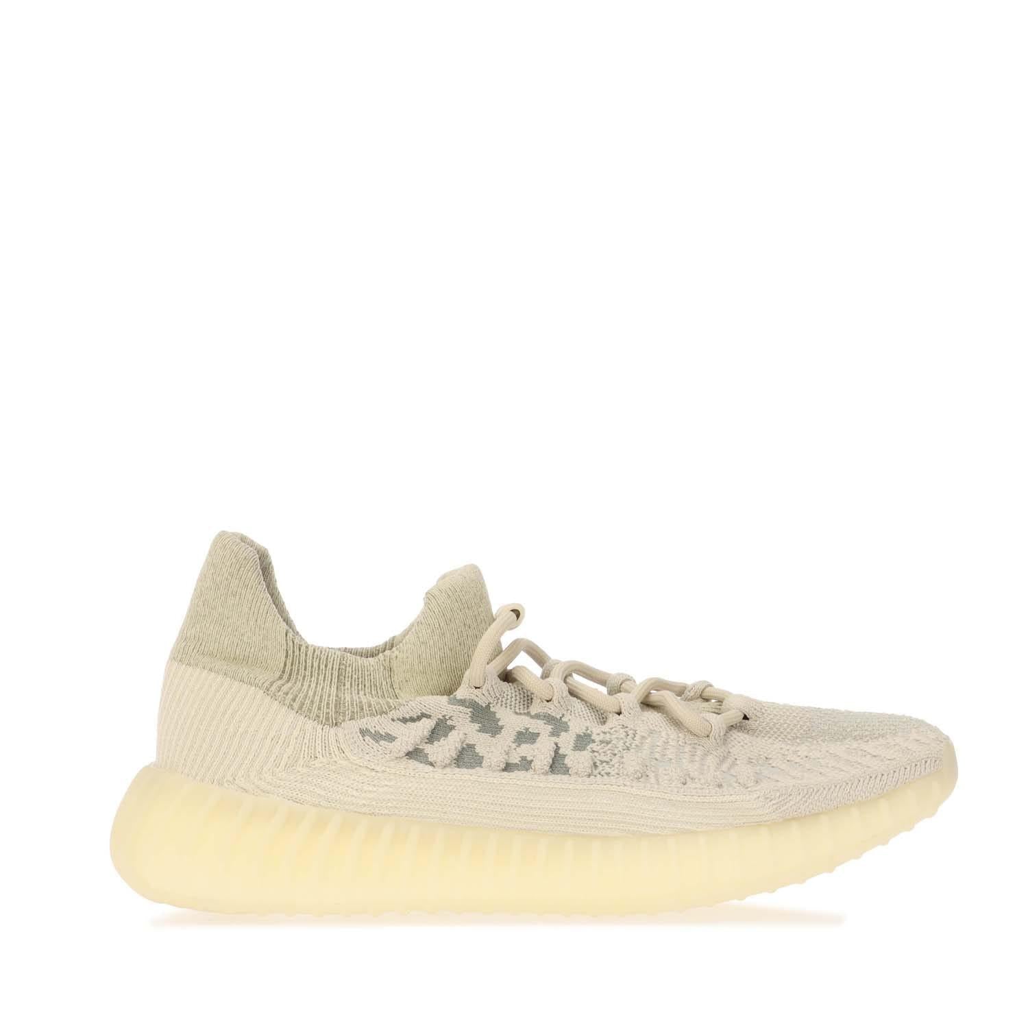 Cream - Front - Yeezy Mens Boost 350 V2 Compact Trainers