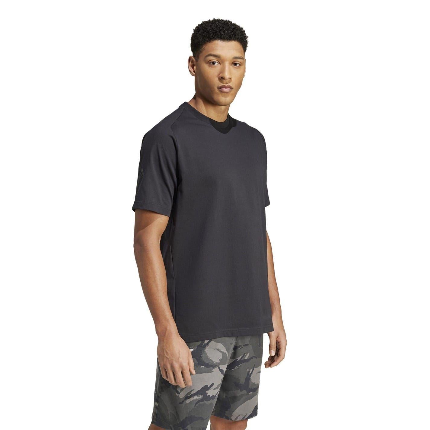 Black - Pack Shot - New Zealand All Blacks Mens Z.N.E 24-25 Adidas T-Shirt