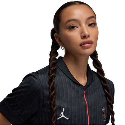 Black-Grey - Side - Nike Womens-Ladies 2025-2026 Paris Saint Germain FC Football Jersey